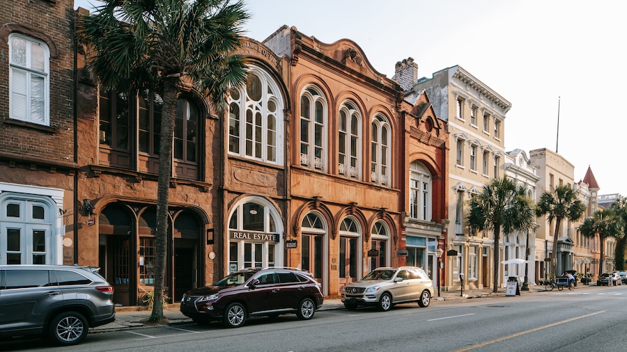Charleston Historic District showing heritage architecture