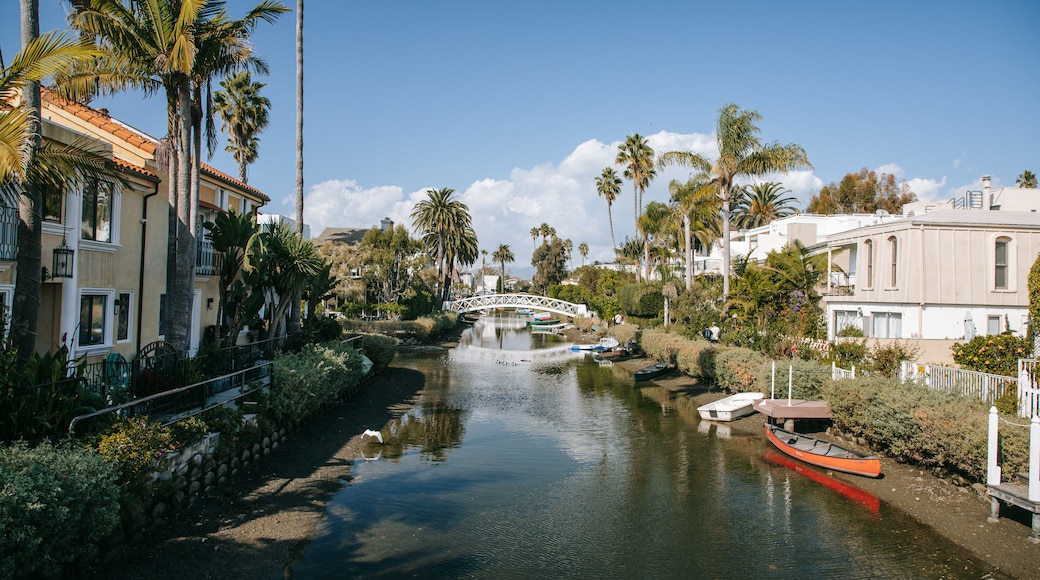 Venice Canals featuring a house and a river or creek