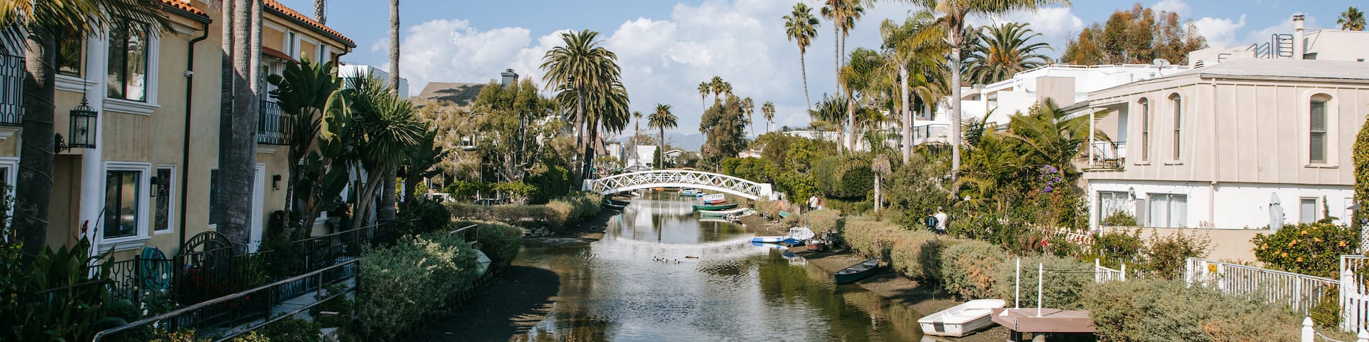 Venice Canals featuring a house and a river or creek