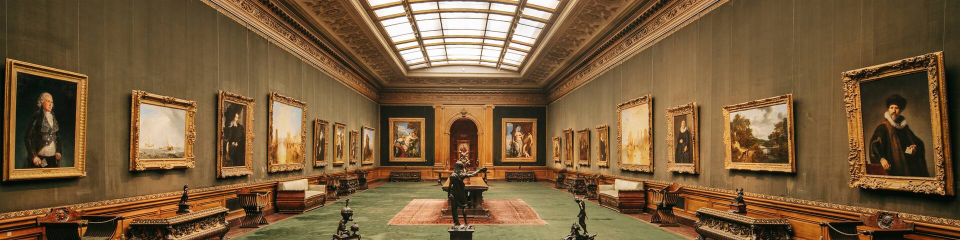 Frick Collection which includes art, interior views and heritage elements