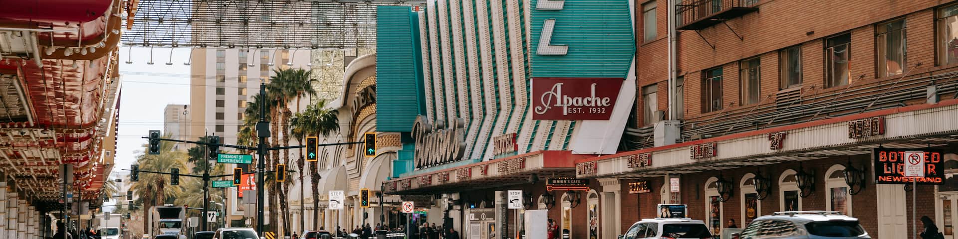 Downtown Las Vegas which includes a city and signage
