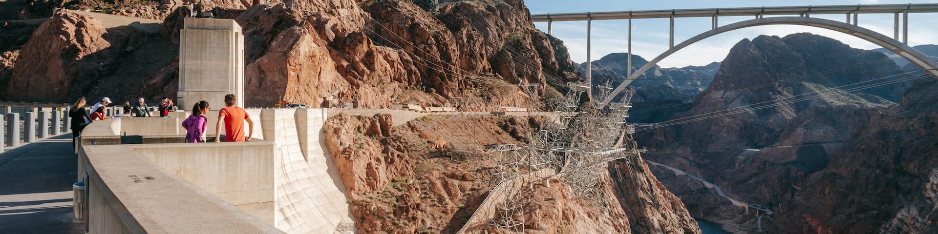 Nevada featuring a gorge or canyon, a river or creek and a bridge
