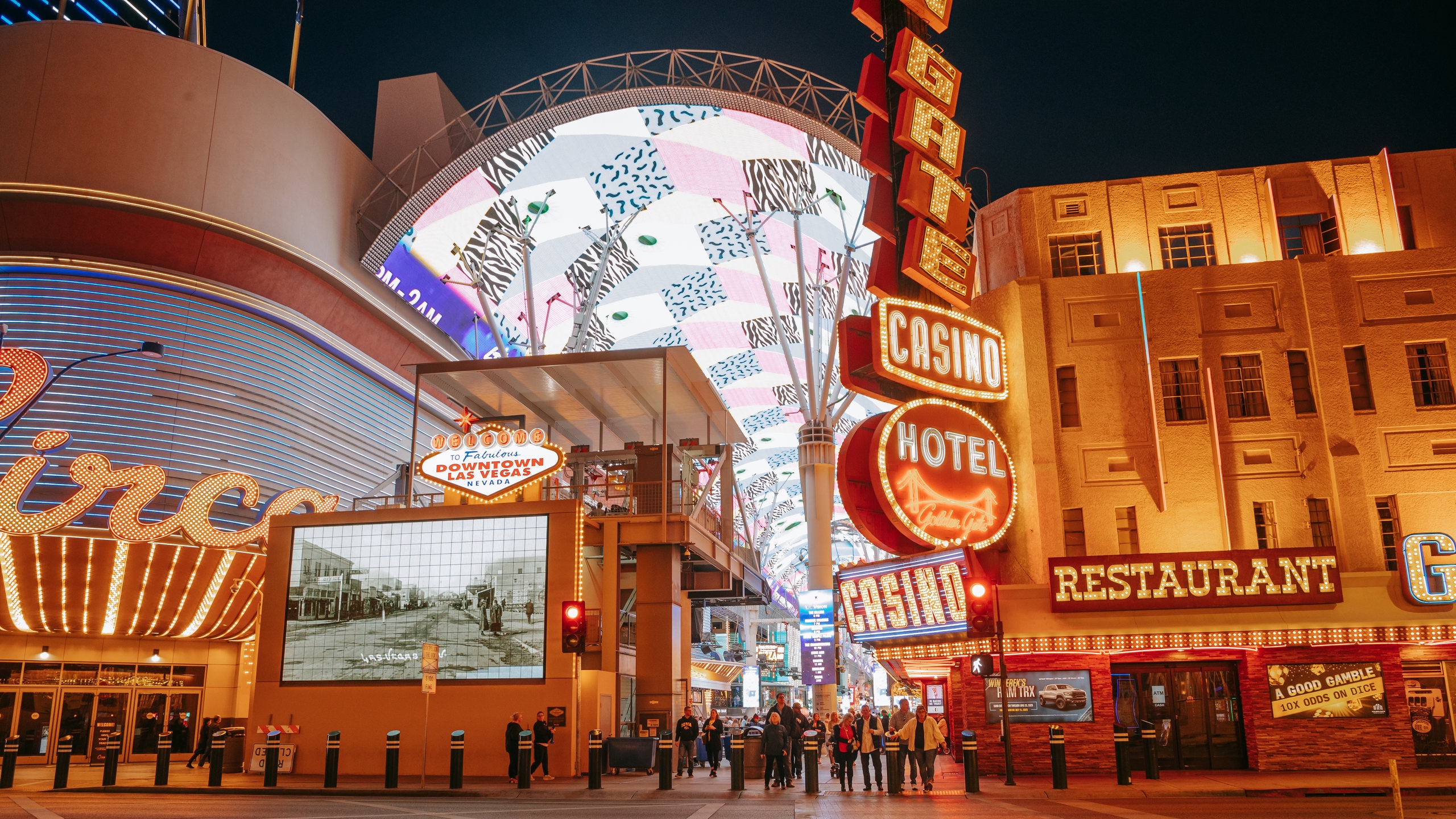 Mapa De Restaurantes Del Centro De La Ciudad De Fremont Street Fremont