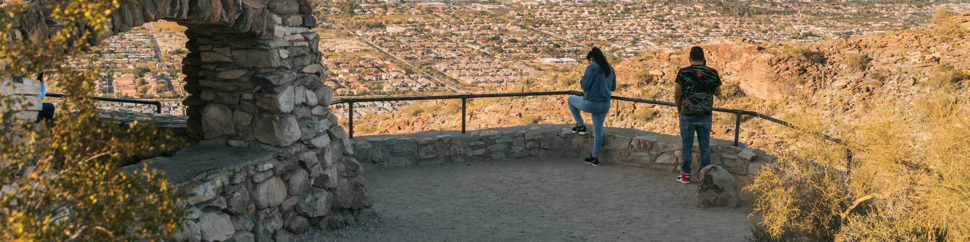 South Mountain Park which includes views and tranquil scenes as well as a couple