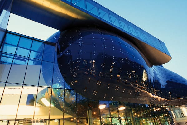 Kunsthaus Graz mit einem moderne Architektur