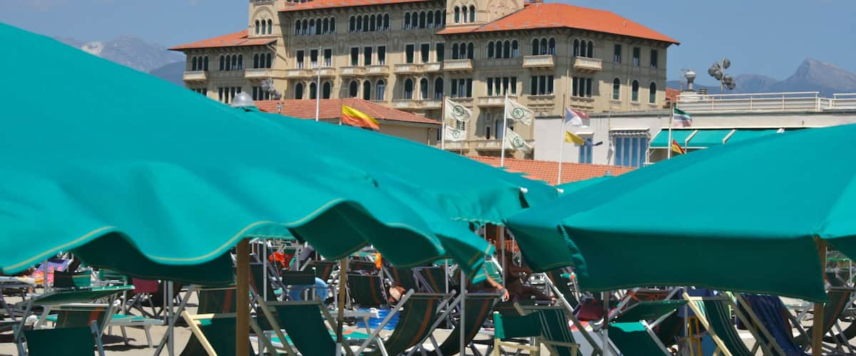Viareggio featuring a square or plaza and a city