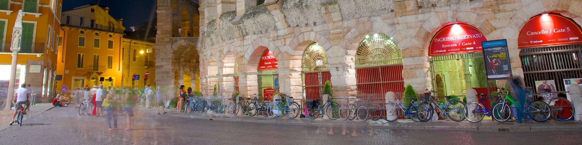 Arena di Verona which includes heritage elements, a ruin and a city
