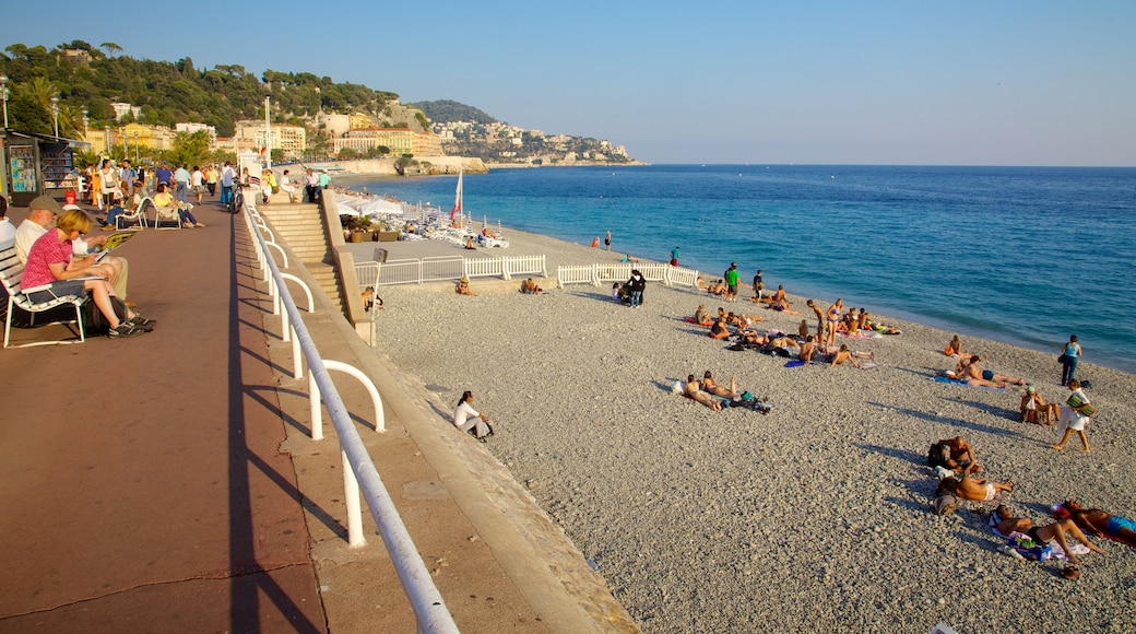 Nice featuring a pebble beach and general coastal views