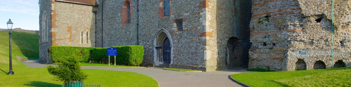 Dover Castle mit einem Palast oder Schloss und historische Architektur