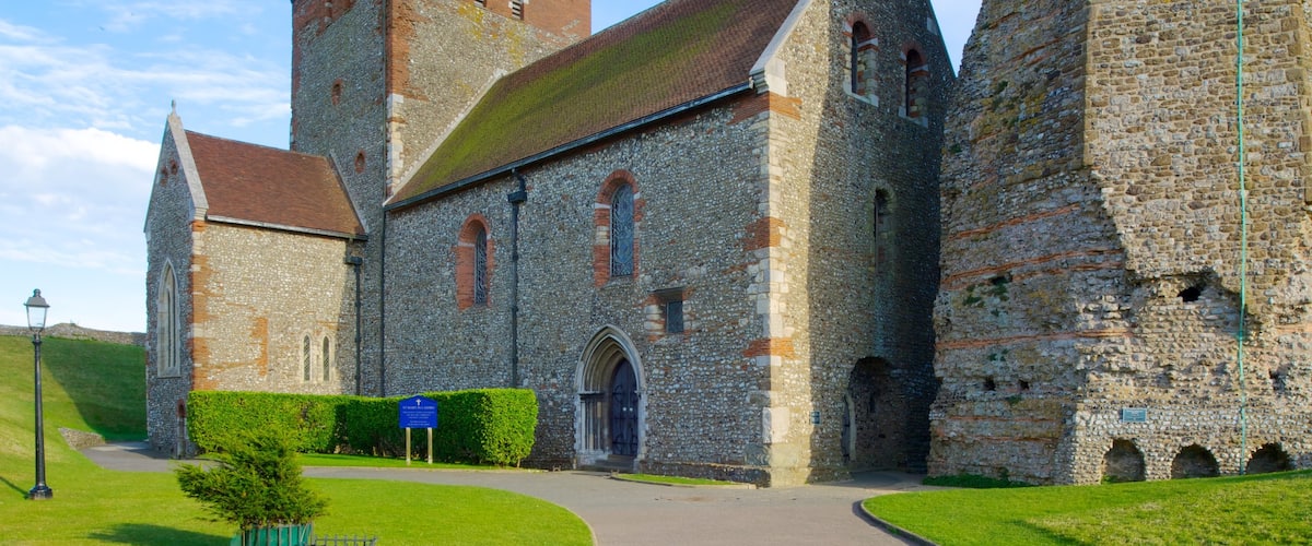 Dover Castle featuring heritage architecture and château or palace