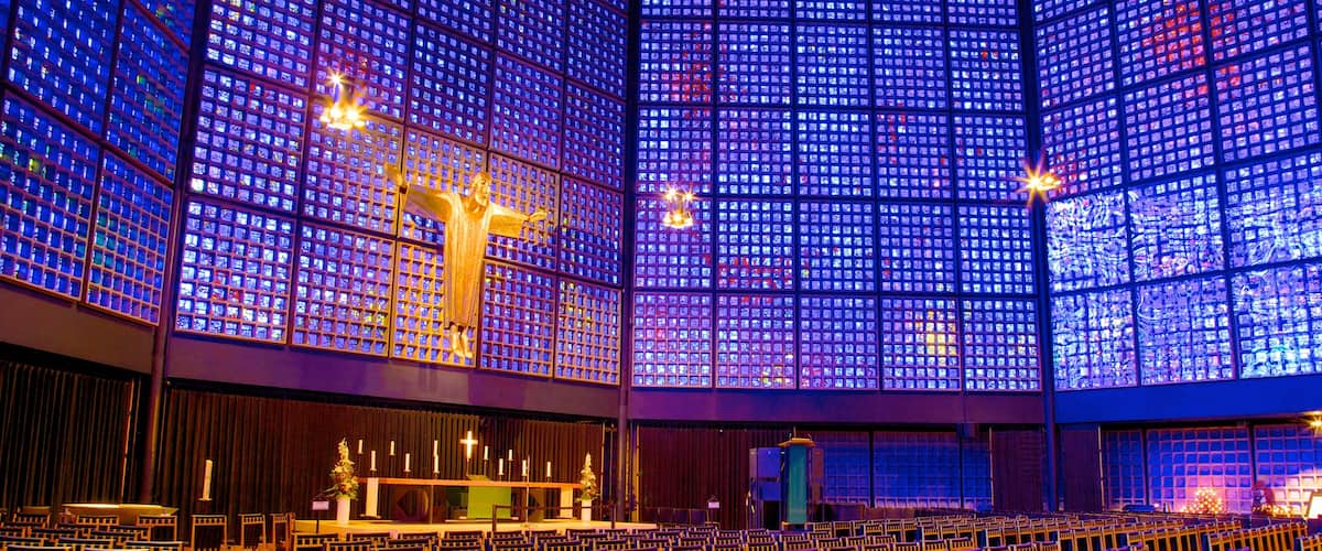 Berlin featuring religious aspects and interior views