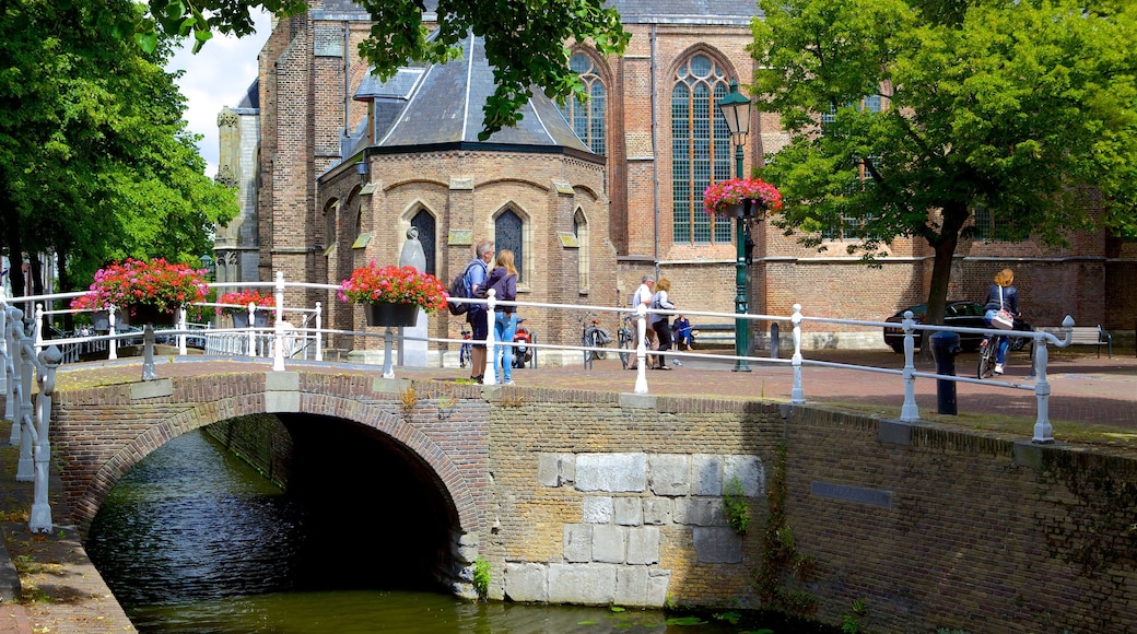 The Hague featuring a river or creek, heritage elements and a bridge