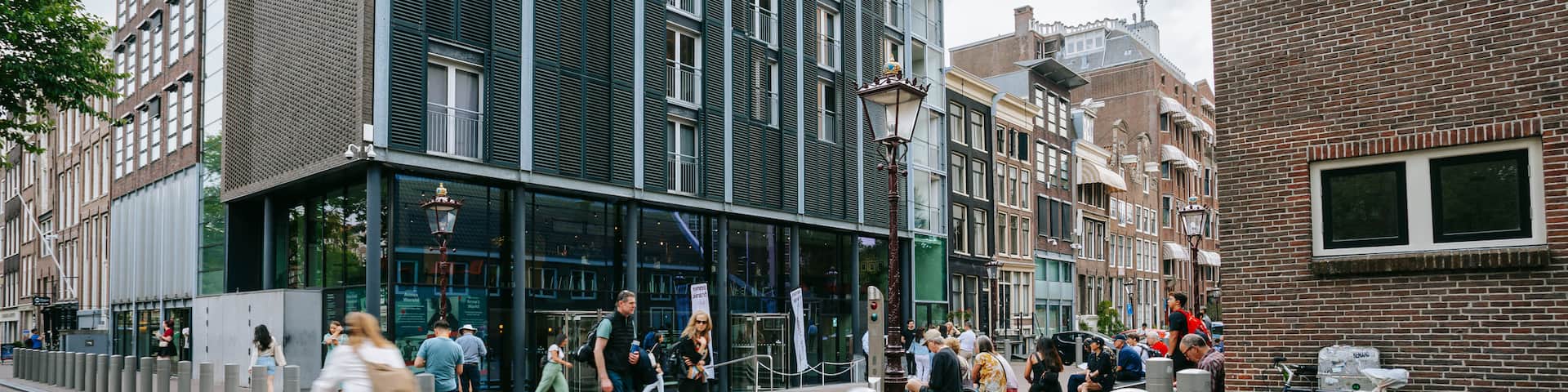 Anne Frank House featuring street scenes and a city