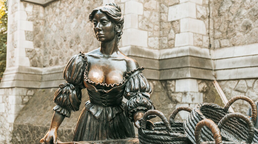 Molly Malone Statue showing a statue or sculpture