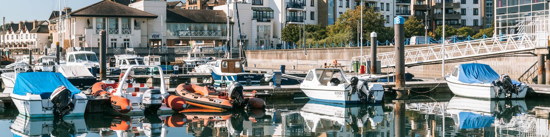 Malahide featuring a bay or harbor