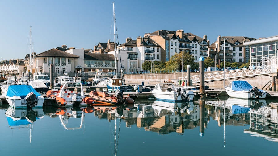 Malahide featuring a bay or harbor