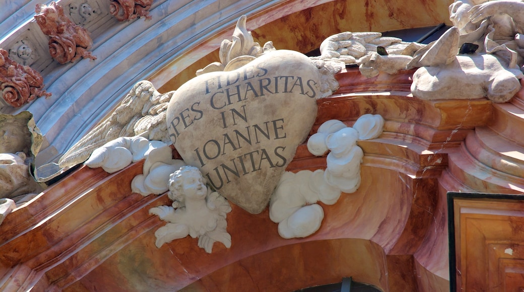 Asamkirche welches beinhaltet Beschilderung und Kirche oder Kathedrale