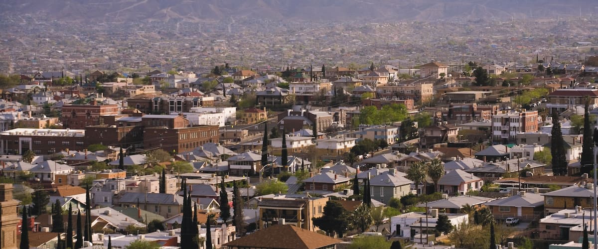 El Paso featuring a city and mountains