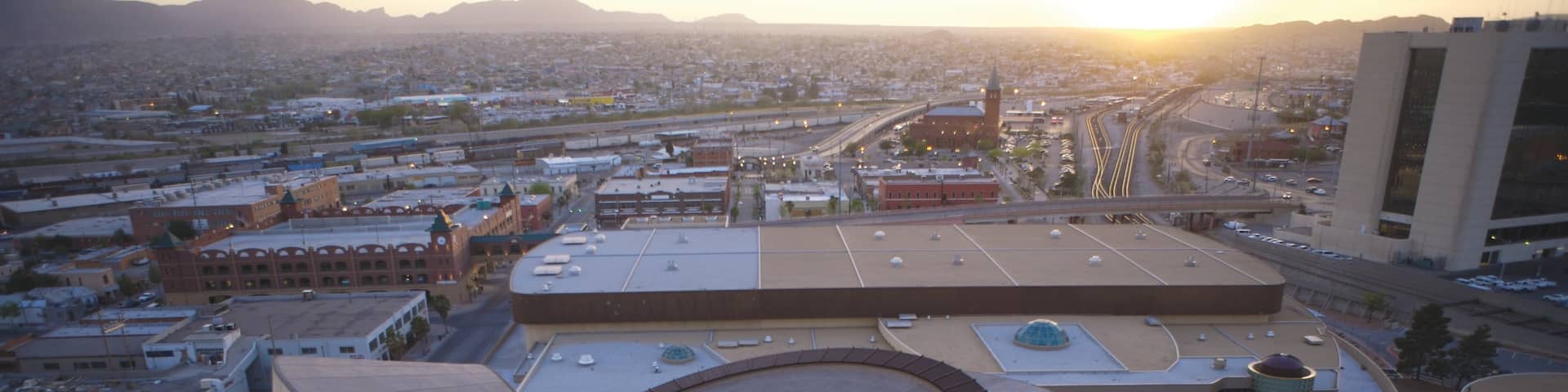 El Paso which includes a city, a sunset and modern architecture