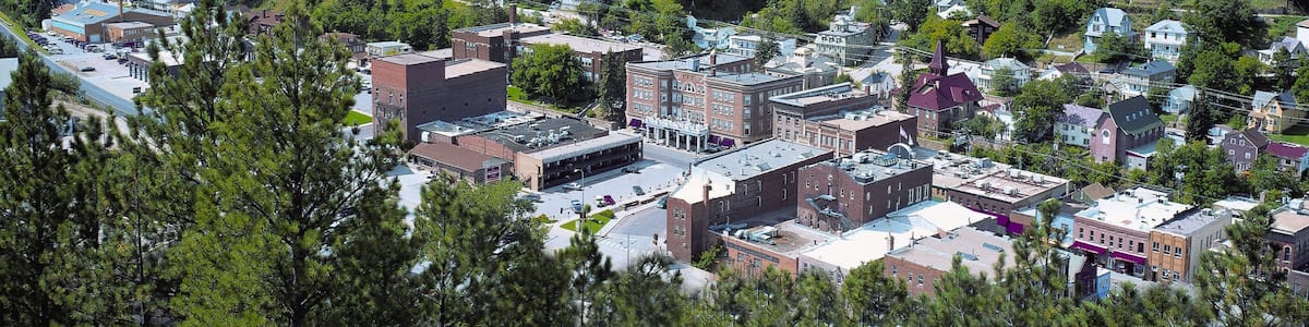 Deadwood featuring forests, mountains and tranquil scenes