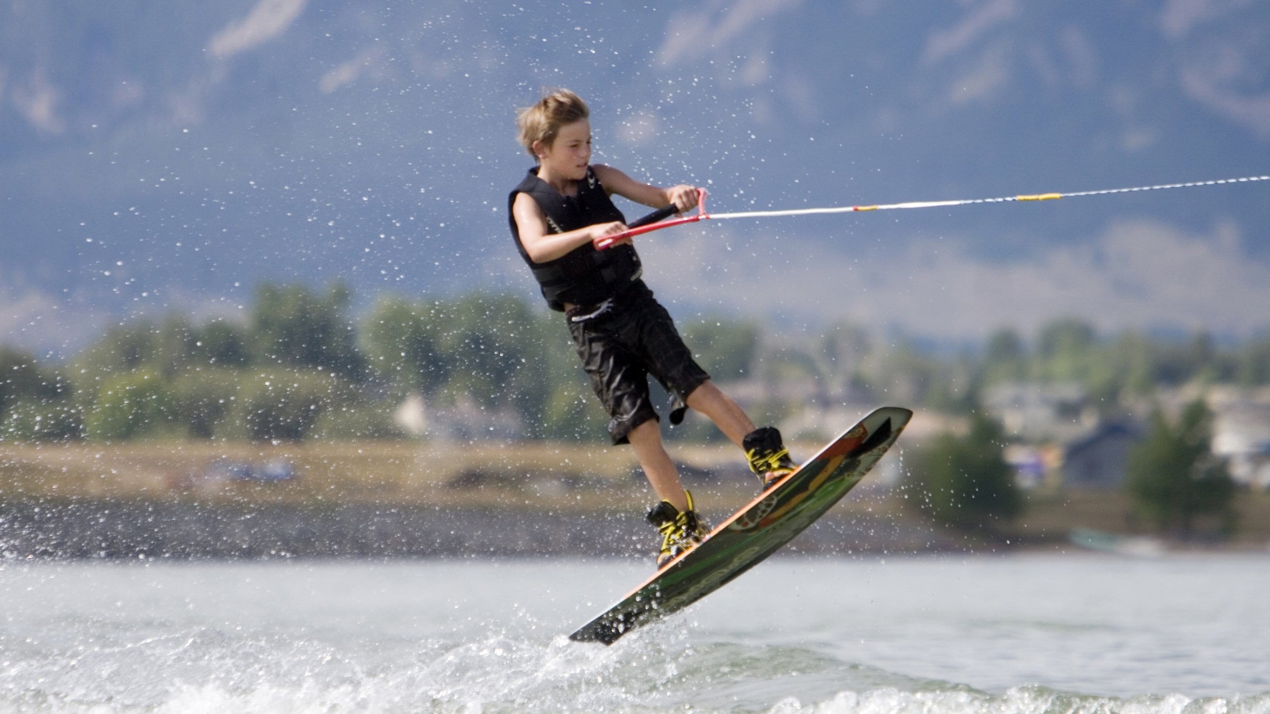 Boulder featuring water skiing as well as an individual child