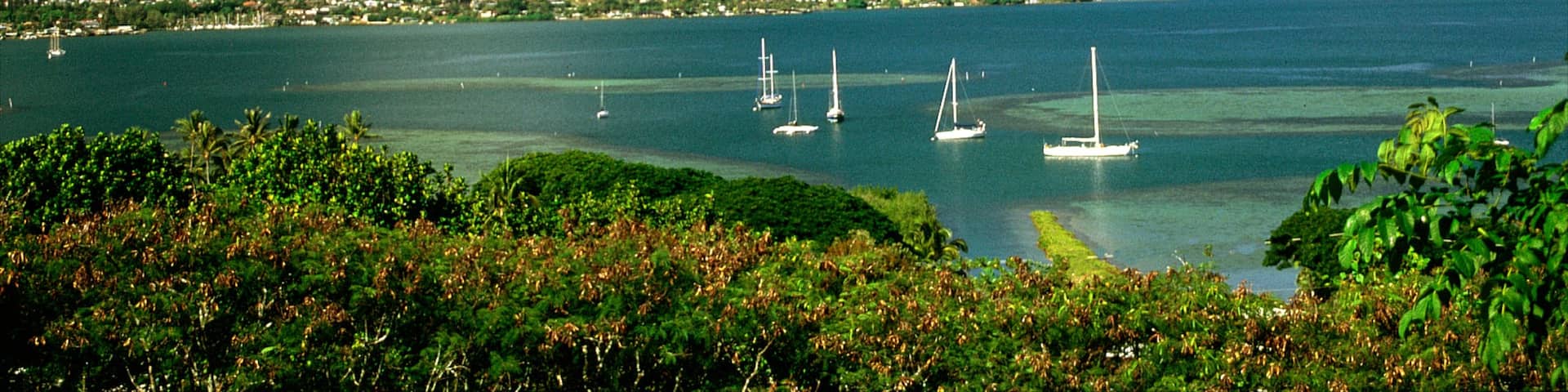 Kaneohe featuring landscape views, mountains and sailing
