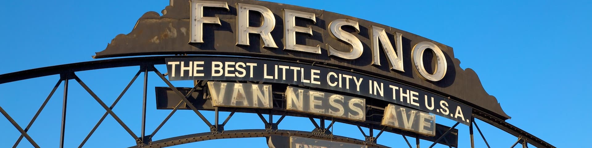 Fresno which includes signage