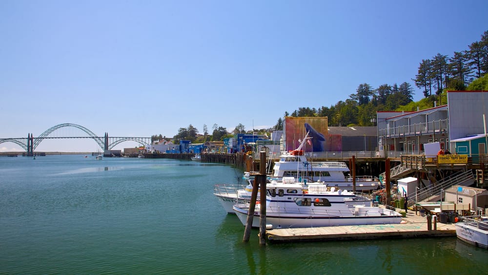 Newport featuring a marina, a bay or harbour and boating
