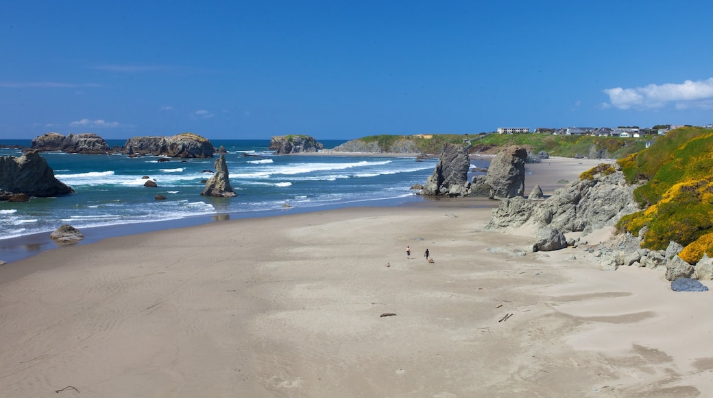 Bandon featuring a sandy beach and landscape views