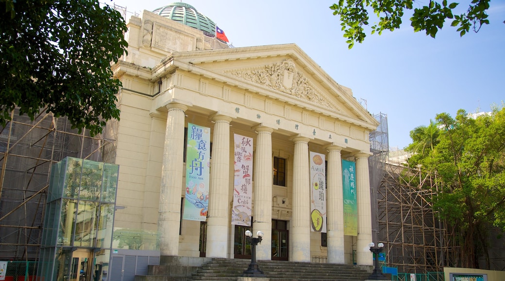 National Taiwan Museum which includes street scenes, a square or plaza and a city