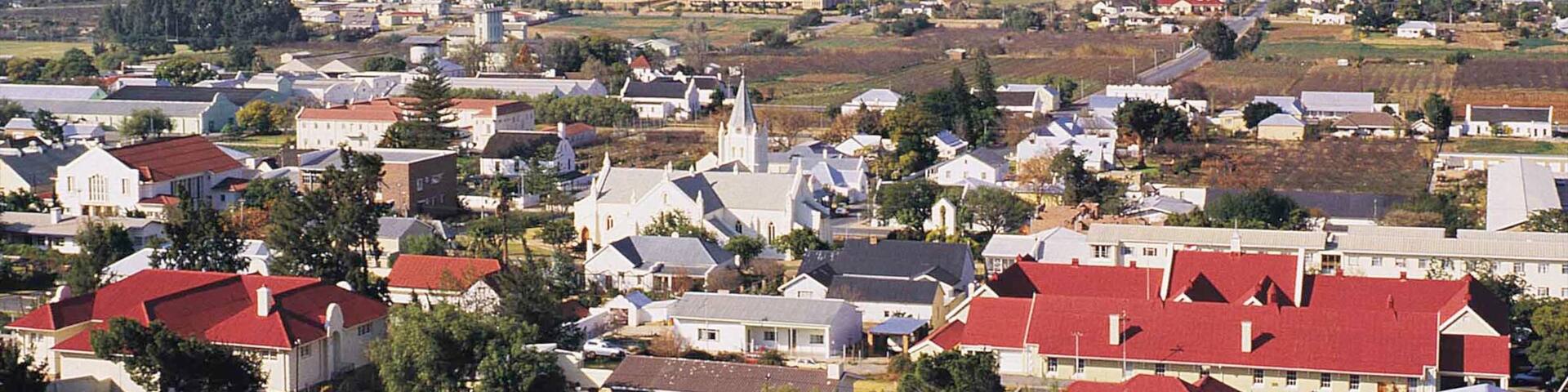 Montagu which includes a small town or village, a house and landscape views