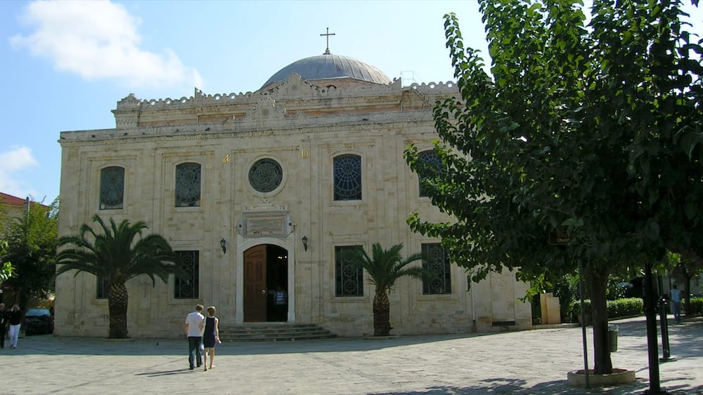 Heraklion mit einem religiöse Elemente, Stadt und historische Architektur