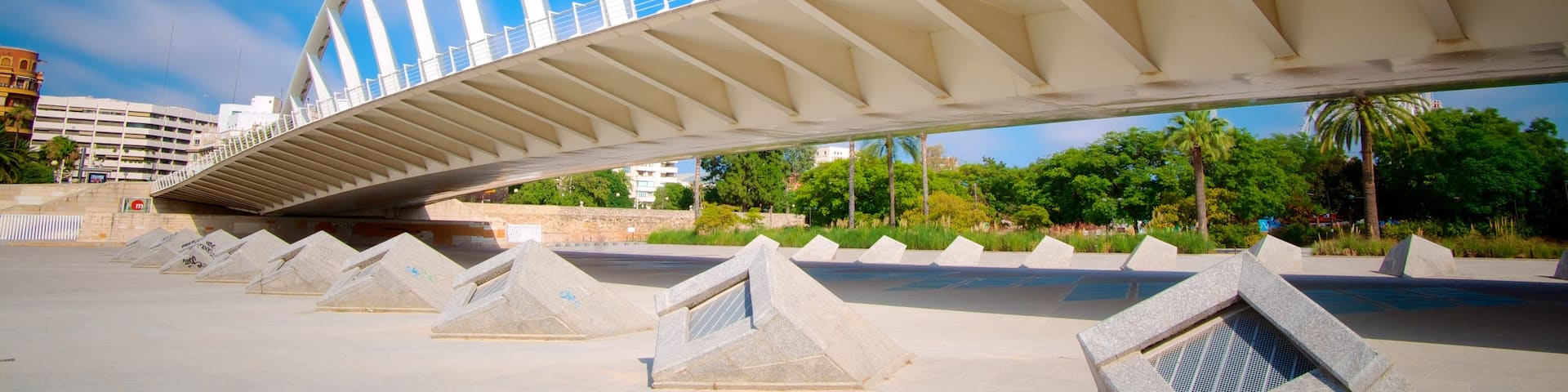 バレンシア どの含み 庭園, 都市 と 橋