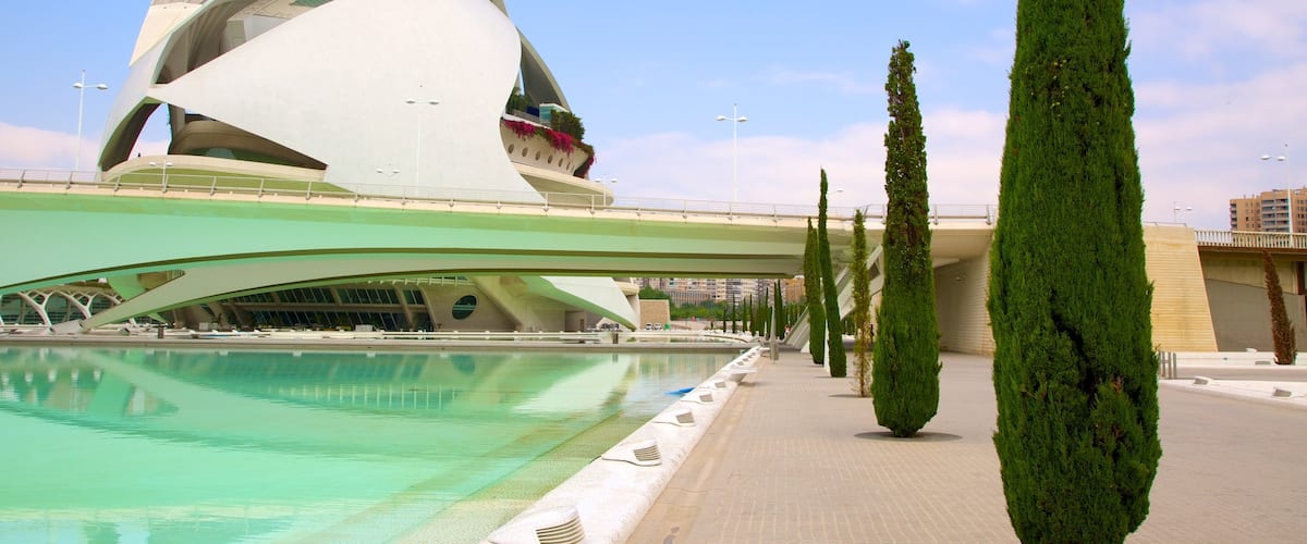 City of Arts and Sciences which includes modern architecture