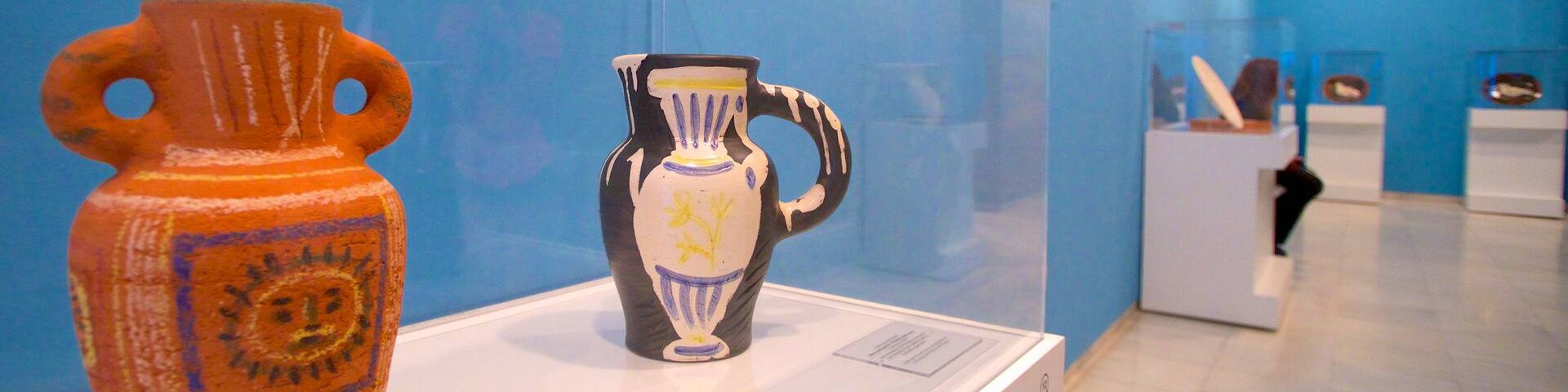 Casa Natal de Picasso mostrando vistas interiores y arte