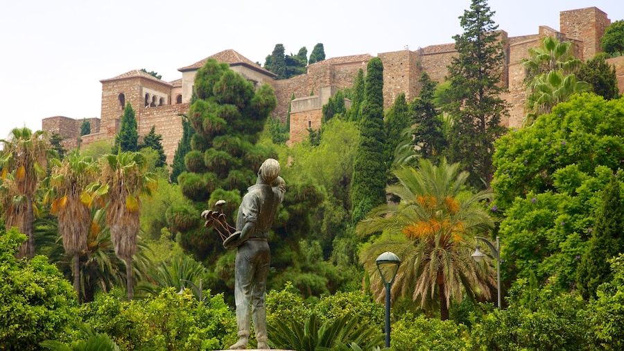 Alcazaba featuring heritage architecture and a statue or sculpture