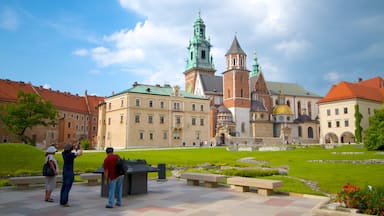 Kasteel Wawel toont een stad, kasteel of paleis en historische architectuur