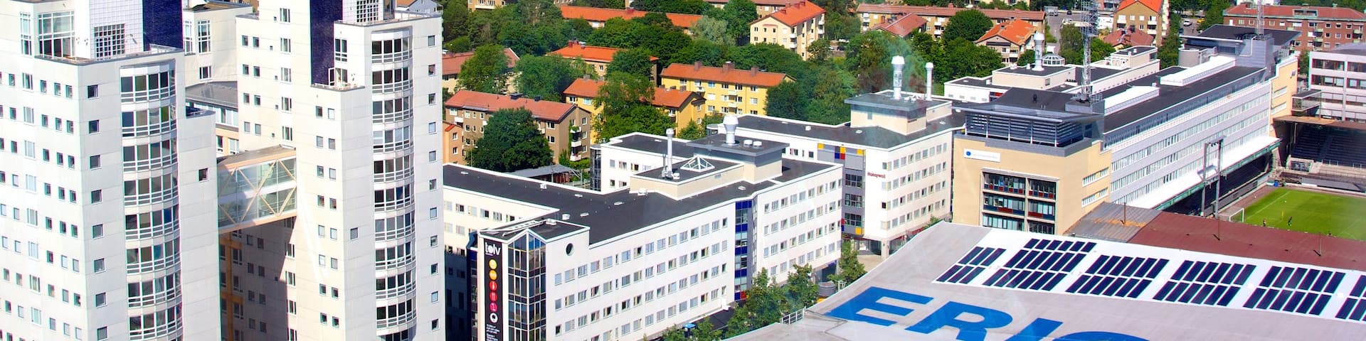 Stockholm which includes central business district, a city and skyline
