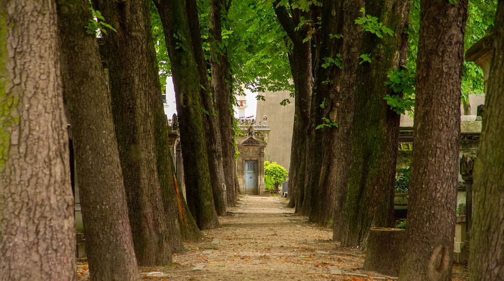 Pere Lachaise Cemetery featuring a cemetery