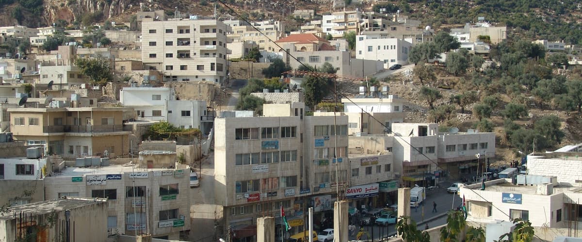 Ajloun joka esittää kaupunki