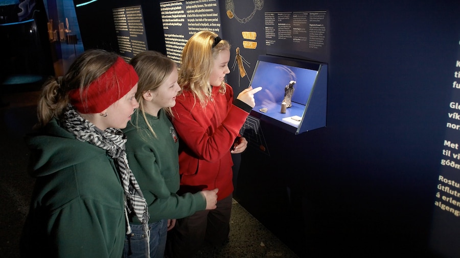 Stadsmuseum Reykjavik toont interieur en ook kinderen