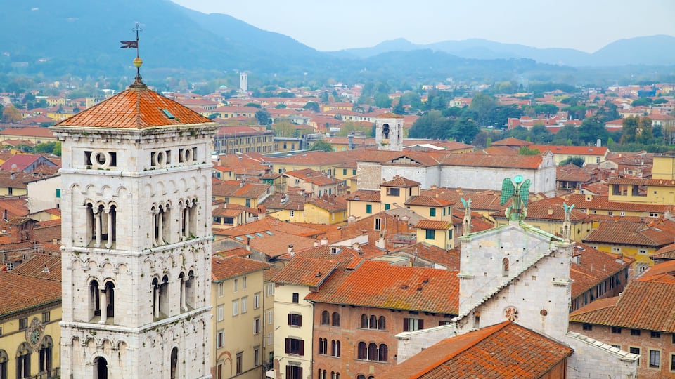 Torre delle Ore che include architettura d\'epoca e città