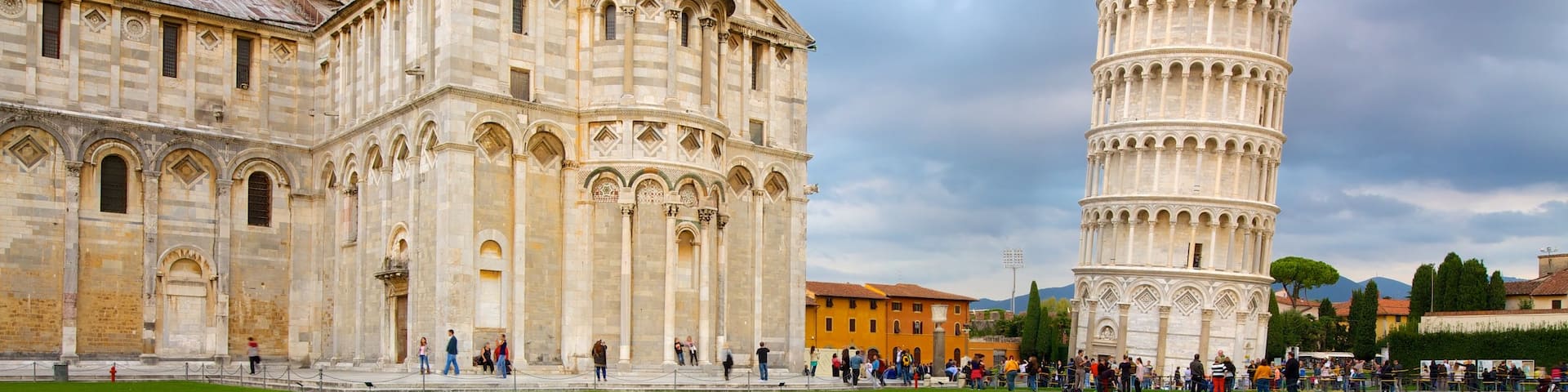 Leaning Tower which includes a monument, a city and a church or cathedral