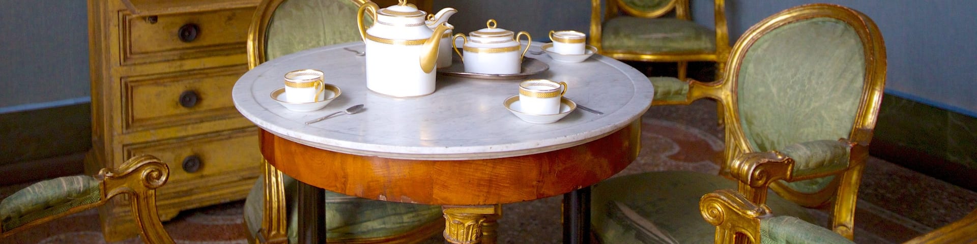 Palazzo Pfanner which includes interior views