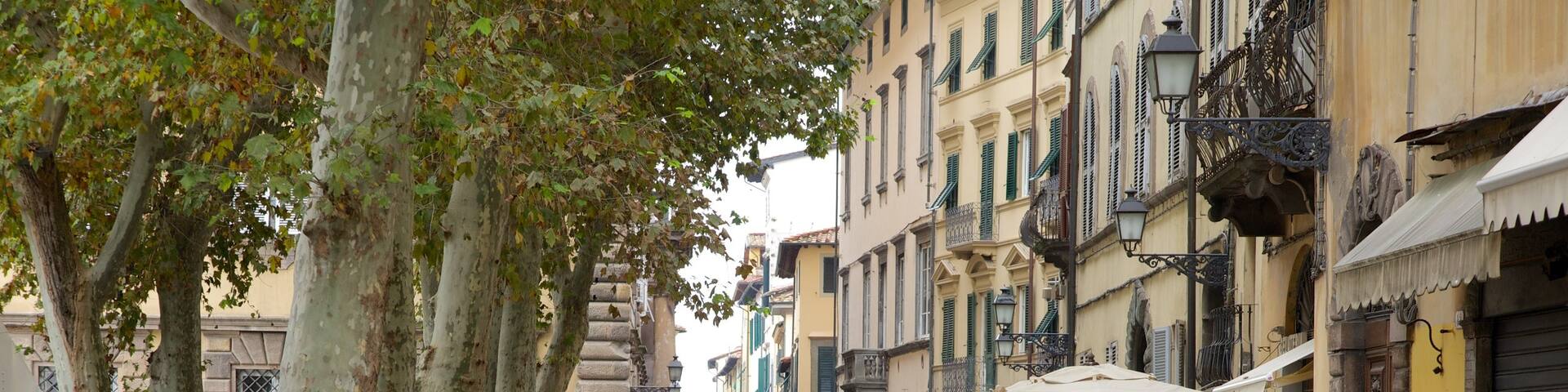 Piazza Napoleone showing heritage architecture, a city and road cycling