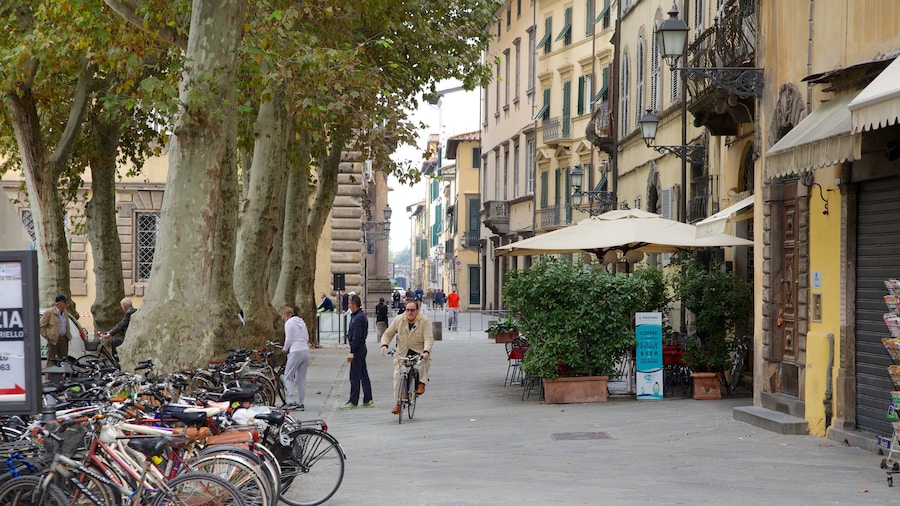 Piazza Napoleone featuring cycling, road cycling and heritage architecture