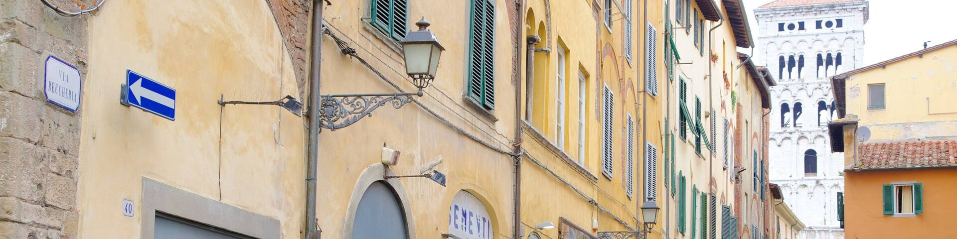 Piazza Napoleone featuring heritage architecture, a city and street scenes