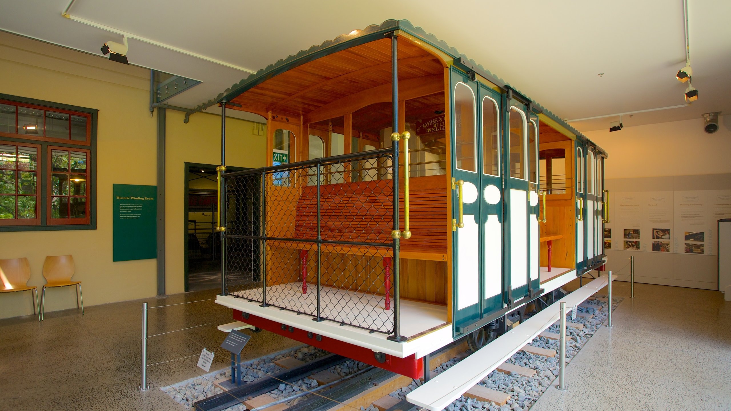 Cable Car Museum which includes interior views