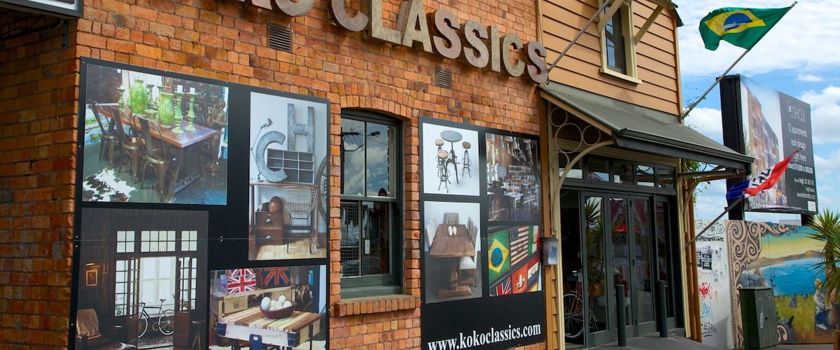 Ponsonby showing signage and shopping