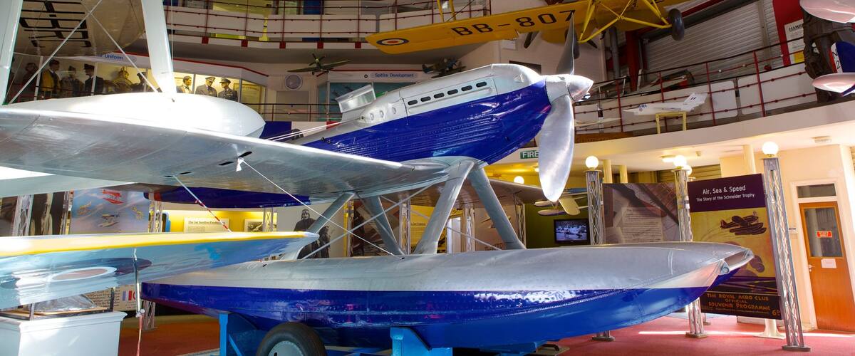 Solent Sky Museum featuring interior views and aircraft